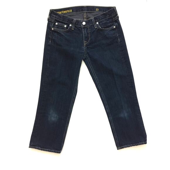 J. Crew Matchstick Denim Cropped Jeans Indigo Size 27 - Picture 5 of 8